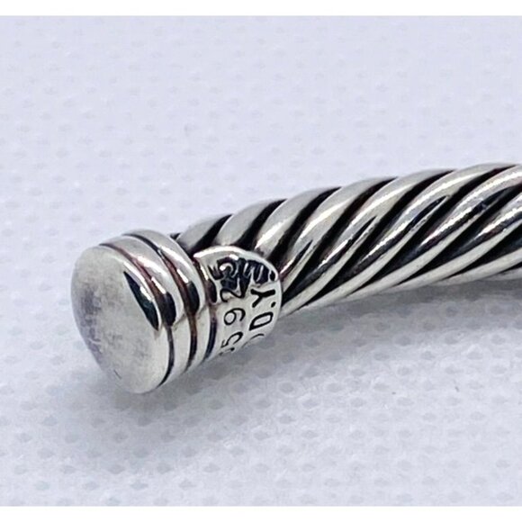 David Yurman Noblesse Amethyst Sterling Silver 14K 585 Cuff Bracelet - Picture 7 of 10